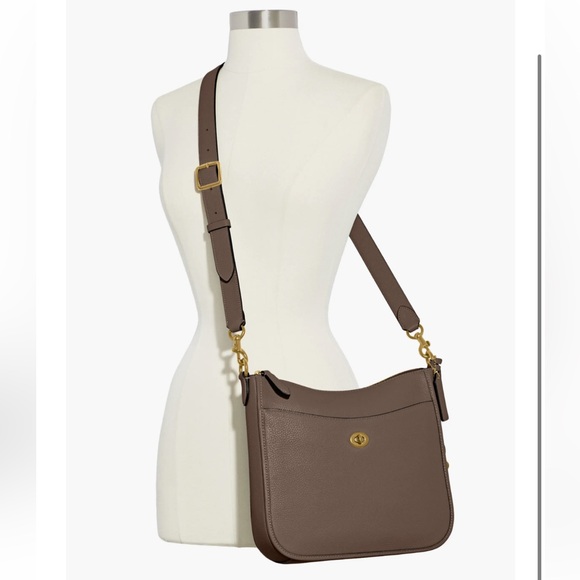 COACH Chaise Pebbled Leather Crossbody Bag - Picture 2 of 7